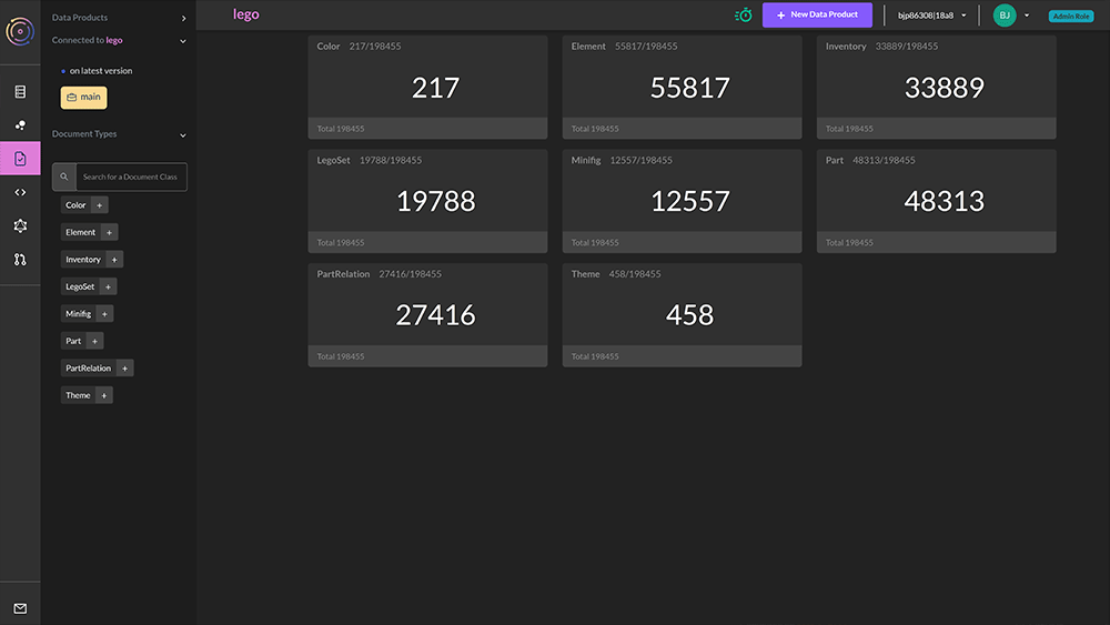 TerminusCMS document explorer