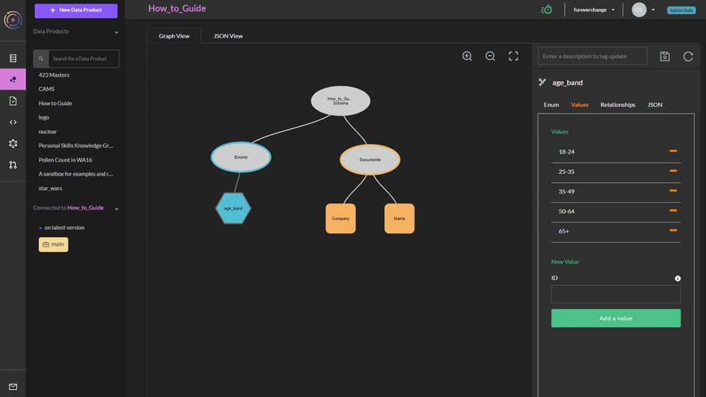 Create an enum for your schema using the schema builder UI